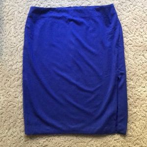 Blue Pencil Skirt